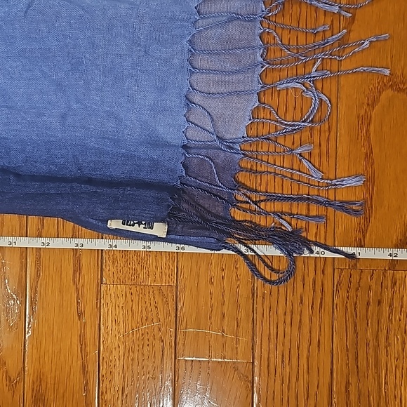 Blue ombre 74" scarf - Picture 2 of 6